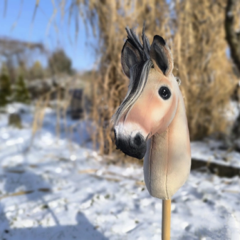 Hobby horse koń fiordzki fiord realistyczny bułany OGŁOWIE