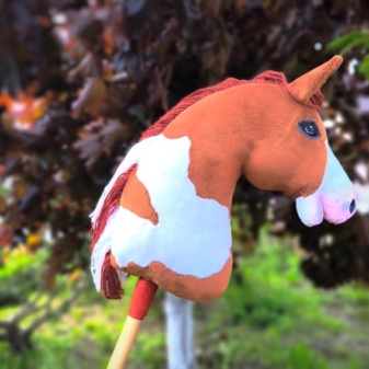 Hobby horse srokaty tobiano realistyczny rudy