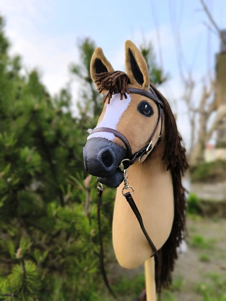 Hobby horse kasztanek realistyczny A3 mustang konik na kiju - obrazek 9
