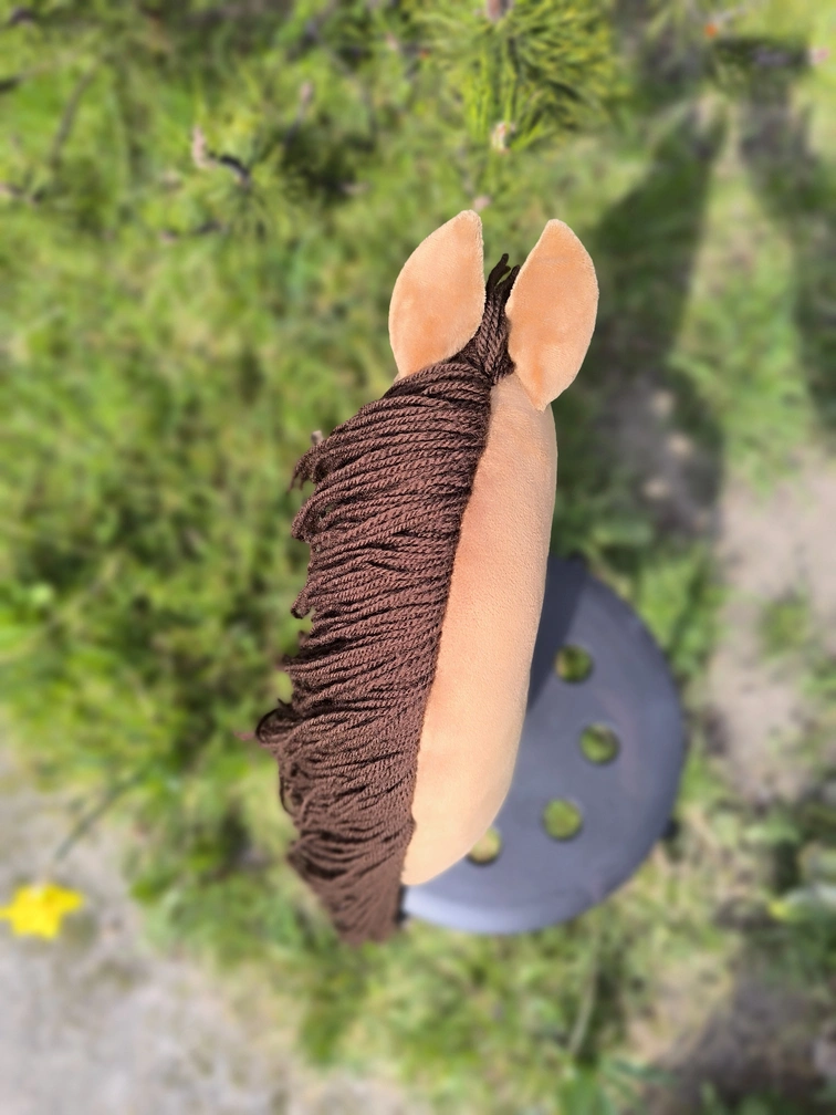 Hobby horse kasztanek realistyczny mustang konik na kiju