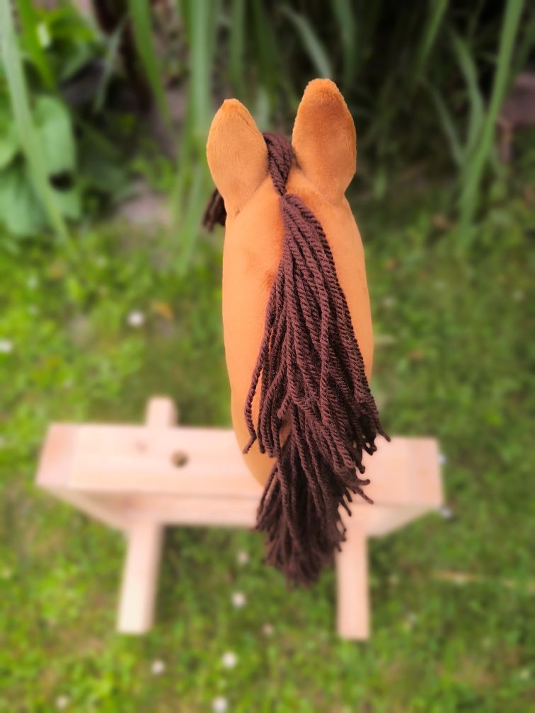 Hobby horse kasztanek realistyczny A4 mustang konik na kiju