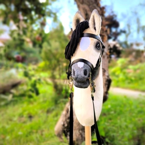 Hobby Horse Bułany Realistyczny A4 – Mustang, Konik na Kiju